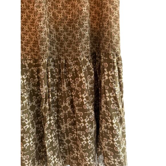 NWT Massimo Dutti Wool Blend Floral Print Pleated Midi Skirt Size S - Picture 4 of 6